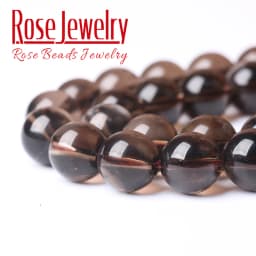 Natural Smoky Quartzs Crystal Stone A+ Quality Round Beads For Jewelry Making DIY Bracelet Necklace 4 6 8 10 12mm 15'' Strand