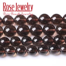 Natural Smoky Quartzs Crystal Stone A+ Quality Round Beads For Jewelry Making DIY Bracelet Necklace 4 6 8 10 12mm 15'' Strand