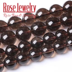 Natural Smoky Quartzs Crystal Stone A+ Quality Round Beads For Jewelry Making DIY Bracelet Necklace 4 6 8 10 12mm 15'' Strand