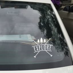 Explore In The Forest Cars Decals Tree Silhouette Vinyl Car Stickers For Computer Laptop Or Car Decoration