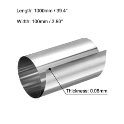 1pcs Stainles Steel Sheet Silver 304 Stainless Steel Fine Plate Sheet Foil Thickness 0.01mm-0.3mm For Precision Machinery