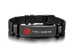 Men's Medical Alert Jewelry and Custom Engravable IDs Brazalets Stainless Steel Wristband Bracelet Personalized Emergency Bangle