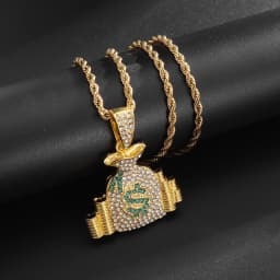 Personality Trend Men Jewelry Gold Plated Tiger Cheetah Animal Pendant Fashion Cool Necklace