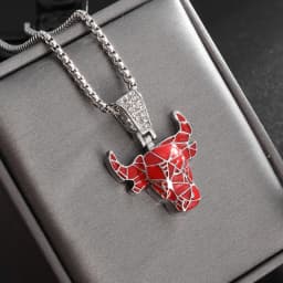Personality Trend Men Jewelry Gold Plated Tiger Cheetah Animal Pendant Fashion Cool Necklace