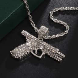 Personality Trend Men Jewelry Gold Plated Tiger Cheetah Animal Pendant Fashion Cool Necklace