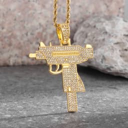 Personality Trend Men Jewelry Gold Plated Tiger Cheetah Animal Pendant Fashion Cool Necklace