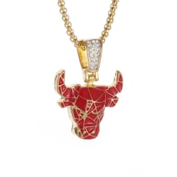 Personality Trend Men Jewelry Gold Plated Tiger Cheetah Animal Pendant Fashion Cool Necklace