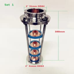 2"(51mm) Glass Column Silicone Sealing Gasket Ring Washer For 2" Bubble Plate Set Distillation Glass Column