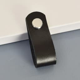 TENCHTW Cowhide Leather Cabinet Handles Furniture Dresser Wardrobe Kitchen Knobs Drawer Door Pulls Genuine Leather Black Vintage