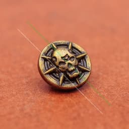 50x Punk Biker Antqiue Brass Metal Starbust Skull Leathercraft Leather Rivets Stud Set For Belt Bag Shoe Clothing