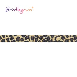 BRISTLEGRASS 2 5 10 Yard 5/8" 15mm Lace Crown Leopard Animal Print Fold Over Elastics FOE Spandex Band Tape Hair Tie Sewing Trim