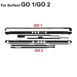 Aocarmo For Microsoft Surface Pro 4 Pro 3 Pro 5 6 9 Pro9 Pro8 Pro7 Screen Frame Glue GO 2 Laptop Go1 Adhesive LCD Front Sticker