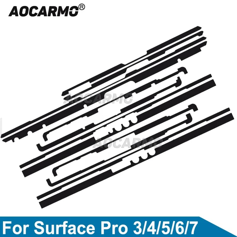 Aocarmo For Microsoft Surface Pro 4 Pro 3 Pro 5 6 9 Pro9 Pro8 Pro7 Screen Frame Glue GO 2 Laptop Go1 Adhesive LCD Front Sticker