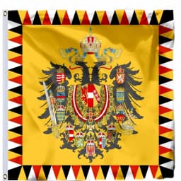 Austria Imperial Standard Flags 21X21CM 2X2FT 4X4FT 120X120CM Imperial Standard Infantry Pattern Mix Early 19th Century Banner