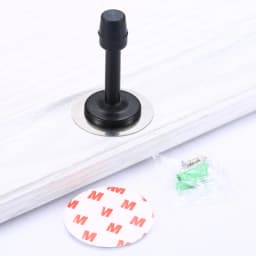 NAIERDI Rubber Wall Mounted Door Stopper Stainless Steel Door Stops Holder Catch Floor Fitting With Screws Bedroom Home Hardware