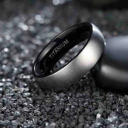 Kolmnsta Titanium Ring For Man Silver Color 6mm Wide Black, Blue Inside Unisex Wedding Engagement Band Female Male anillo hombre