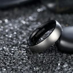 Kolmnsta Titanium Ring For Man Silver Color 6mm Wide Black, Blue Inside Unisex Wedding Engagement Band Female Male anillo hombre