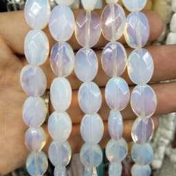8 10 12mm Faceted Natural Stone Oval Shape Agates Crystal Turquoises Beads For Jewelry Making DIY Necklace Bracelet Accessories