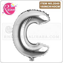 16 Inch Silver Alphabet Number Letters Balloons Birthday Party Decorations Kids Foil Balloon New Year Party Wedding Decoration
