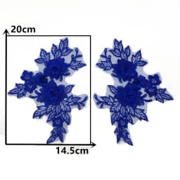 3D 1 Pair For Sale Craft Supplies Trim Wedding Dress Decoration Sewing On Lace Embroidered Fabric Needlework Applique