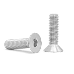 2/5/10/50pc M1.6 M2 M2.5 M3 M4 M5 M6 M8 M10 A2 Stainless Steel Hexagon Hex Socket Head Flat Countersunk Allen Bolt Screw DIN7991