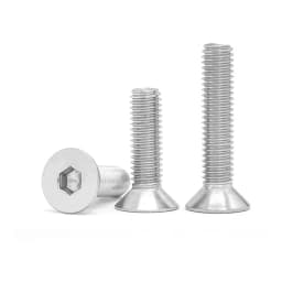 2/5/10/50pc M1.6 M2 M2.5 M3 M4 M5 M6 M8 M10 A2 Stainless Steel Hexagon Hex Socket Head Flat Countersunk Allen Bolt Screw DIN7991