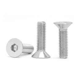 2/5/10/50pc M1.6 M2 M2.5 M3 M4 M5 M6 M8 M10 A2 Stainless Steel Hexagon Hex Socket Head Flat Countersunk Allen Bolt Screw DIN7991
