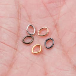 100/300pcs/lot 4-8mm Metal Mixe Color Oval Jump Rings Split Open Rings Connectors For DIY Jewelry Findings Making Supplies