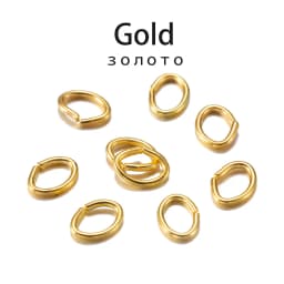 100/300pcs/lot 4-8mm Metal Mixe Color Oval Jump Rings Split Open Rings Connectors For DIY Jewelry Findings Making Supplies