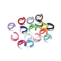 100/300pcs/lot 4-8mm Metal Mixe Color Oval Jump Rings Split Open Rings Connectors For DIY Jewelry Findings Making Supplies