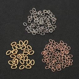 100/300pcs/lot 4-8mm Metal Mixe Color Oval Jump Rings Split Open Rings Connectors For DIY Jewelry Findings Making Supplies