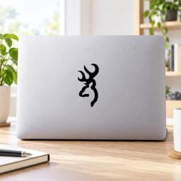 Browning Whitetail Deer Buck Hunting Doe Country Window Sticker Vinyl Decal Decoration
