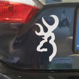 Browning Whitetail Deer Buck Hunting Doe Country Window Sticker Vinyl Decal Decoration