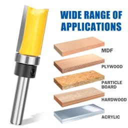 CMCP 8MM Shank D16 Pattern Bit Router Bit Woodworking Milling Cutter For Wood Bit Face Mill Carbide Cutter End Mill