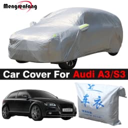 Car Cover Auto Outdoor Anti-UV Sun Shade Rain Snow Resistant Cover Dustproof For Audi A3 S3