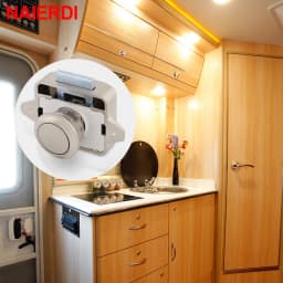 NAIERDI 5PCS Camper Car Push Lock RV Caravan Boat Motor Home Cabinet Drawer Latch Button Locks For Furniture Hardware