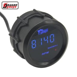 Dragon 52mm Digital Auto Car Modification Meter Water Temperature Oil Temp Boost Pressure Volt Tachomet RPM Gas Air Fuel Gauge