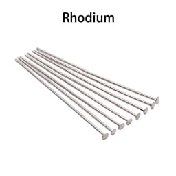 100-200pcs/Lot 15-70mm Gold/Copper/Rhodium Headpins Flat Head Pins For Jewelry Making Findings Accessories Supplies Wholesale
