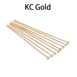 100-200pcs/Lot 15-70mm Gold/Copper/Rhodium Headpins Flat Head Pins For Jewelry Making Findings Accessories Supplies Wholesale