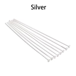 100-200pcs/Lot 15-70mm Gold/Copper/Rhodium Headpins Flat Head Pins For Jewelry Making Findings Accessories Supplies Wholesale