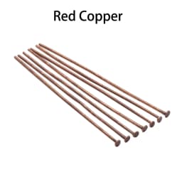100-200pcs/Lot 15-70mm Gold/Copper/Rhodium Headpins Flat Head Pins For Jewelry Making Findings Accessories Supplies Wholesale