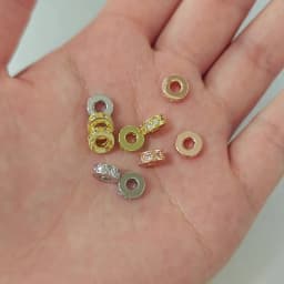 (2915)10PCS 7x3MM Hole 3MM 18K Gold Color Brass with Zircon Round Spacer Beads High Quality Jewelry Making Findings Accessories