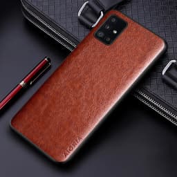 Luxury PU leather Case for Samsung galaxy A51 A71 A41 A31 A21S A11 4G 5G with Business solid color design phone case coque