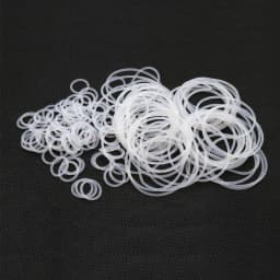 10/50Pcs VMQ O Ring Seal Gasket CS 1mm OD 5 ~ 50mm Silicone Rubber Insulated Waterproof Washer Round Shape White Nontoxic