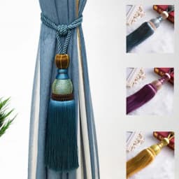 1 Pair Large Curtain Tie Backs Holdbacks Luxury Tassel Curtain Rope Tiebacks Home Decoration Accessories