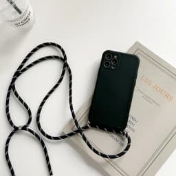 Crossbody Necklace Strap Lanyard Cord Liquid Silicone Phone Case For iphone 16 15 14 13 12 MiNi 11 Pro X XR XS Max 7 8Plus Cover