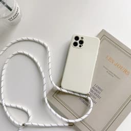 Crossbody Necklace Strap Lanyard Cord Liquid Silicone Phone Case For iphone 16 15 14 13 12 MiNi 11 Pro X XR XS Max 7 8Plus Cover