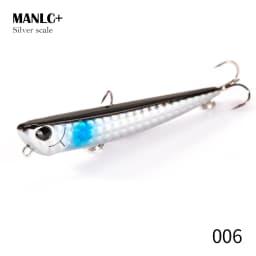 Hunthouse Bay RUF MANIC 75mm/8g Sinking Pencil Fishing Lure Stickbait BKK Hook Hard Lure for Seabass Fish
