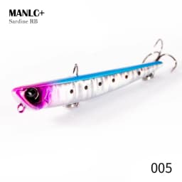 Hunthouse Bay RUF MANIC 75mm/8g Sinking Pencil Fishing Lure Stickbait BKK Hook Hard Lure for Seabass Fish