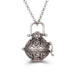 New Mexico Chime Music Ball Caller 4 Colors Owl Pendant Vintage Pregnancy Aroma Necklace Essential Oil Diffuser Lockets Jewelry